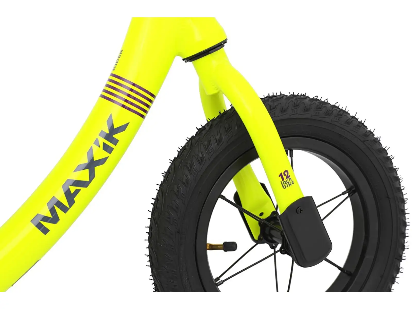 odrážedlo MAXÍK Evo Lite fluo žlutá/fialová