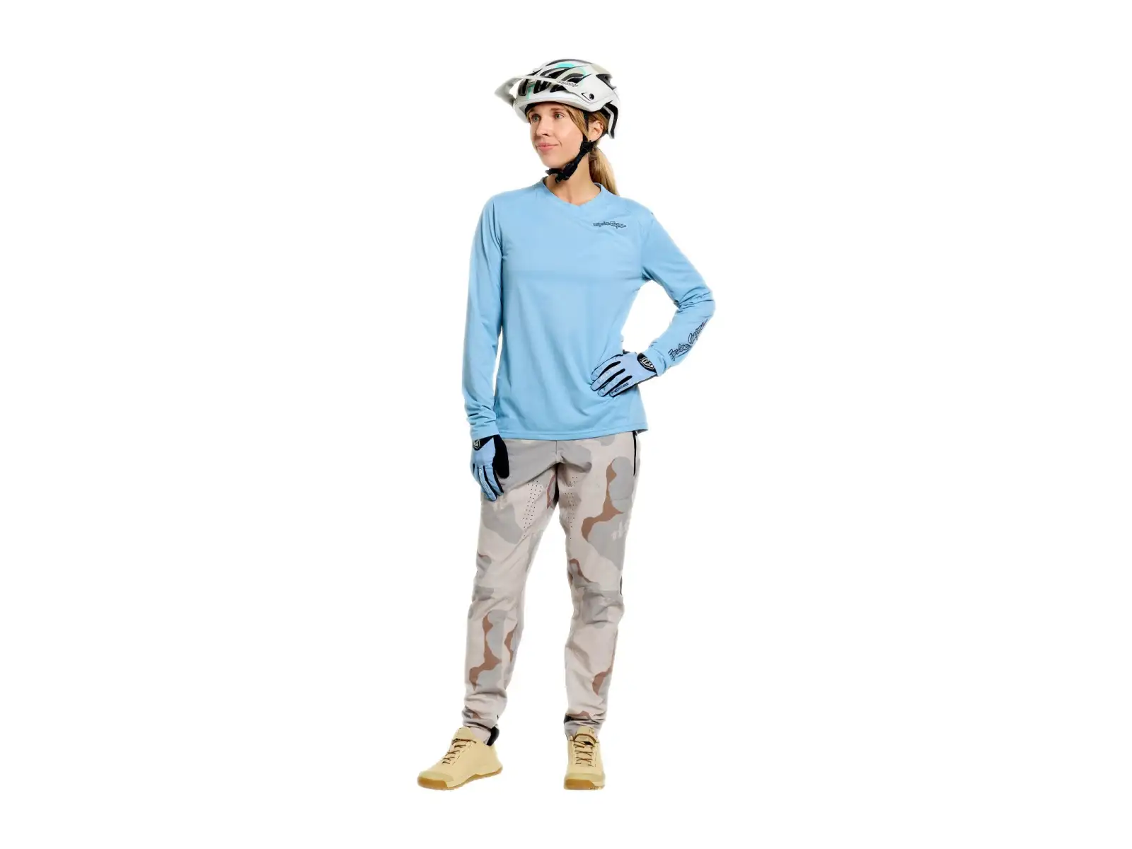 Troy Lee Designs Lilium Pro dámský dres s dlouhým rukávem Dawn Blue