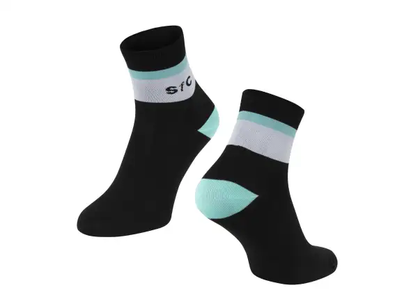 Force Stripe krátké ponožky černá