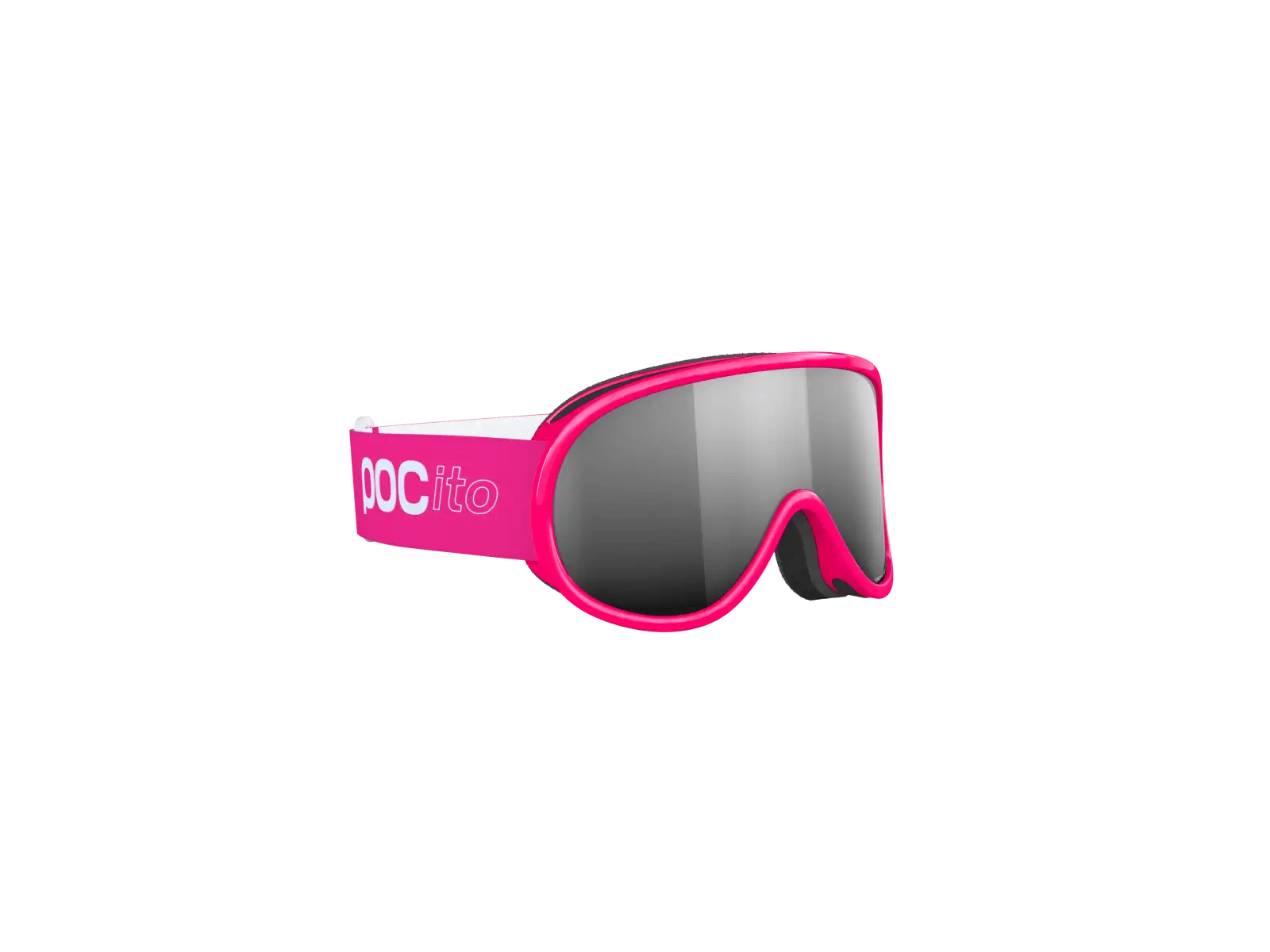 POC POCito Retina dětské lyžařské brýle Fluorescent Pink/Partly Sunny Silver