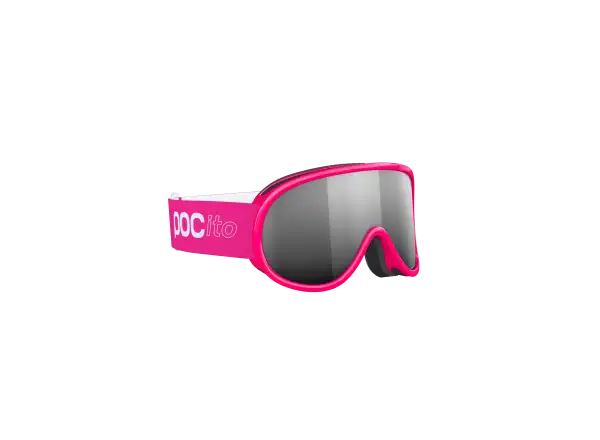POC POCito Retina dětské lyžařské brýle Fluorescent Pink/Partly Sunny Silver