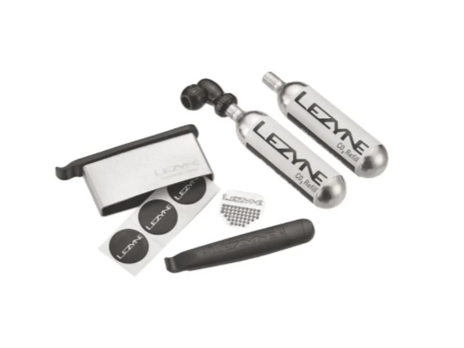 Lezyne Twin Kit sada na opravu duší 25 g černá/stříbrná