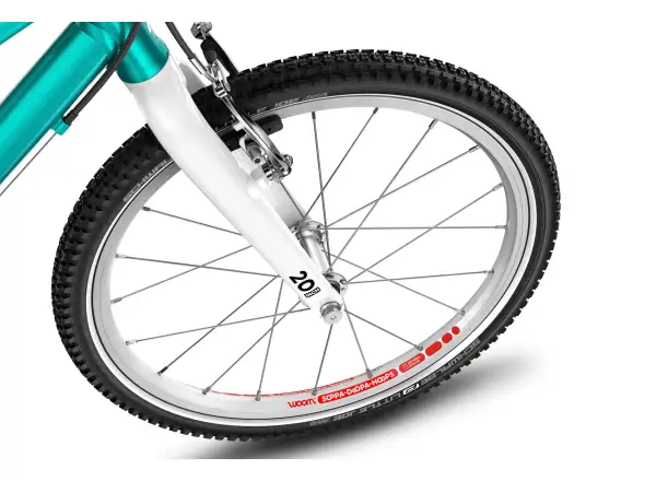 Woom GO 4 Metallic Turquoise 20 dětské kolo