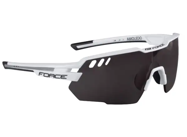 Force Amoledo cyklistické brýle bílá/černá