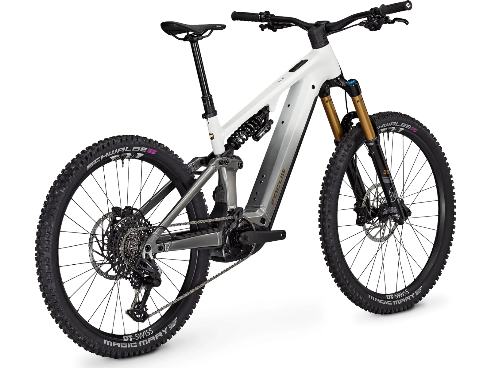 Focus SAM2 6.9 600 Wh celoodpružené elektrokolo White/Steelgrey