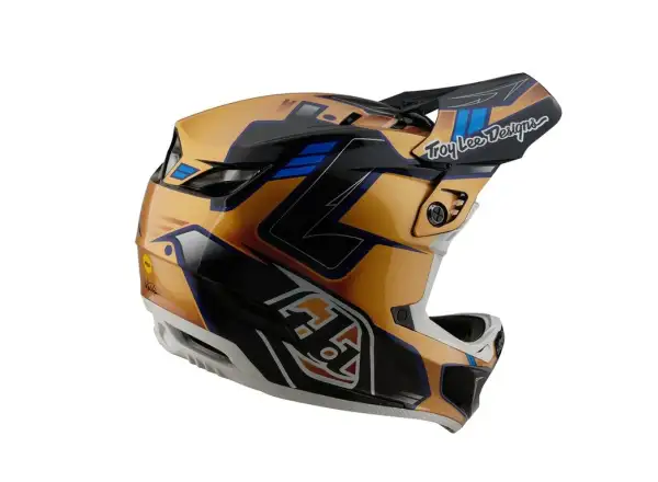Troy Lee Designs D4 Composite integrální přilba Royalty Black/Gold