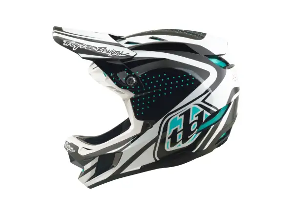 Troy Lee Designs D4 Polyacrylite MIPS přilba Line Charcoal/White