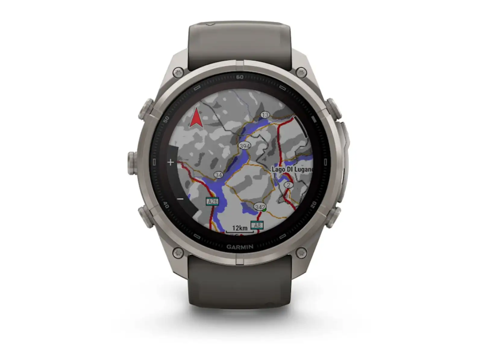 Garmin Fénix 9 Pro inReach Solar 51 mm chytré hodinky Titanium Pebble Gray/Silver Gray