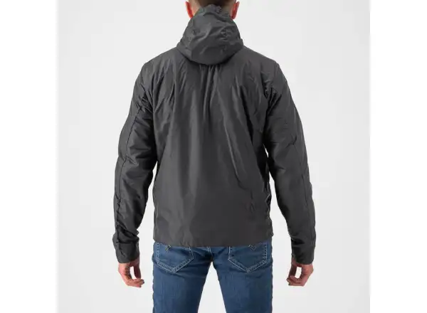 Castelli Riscalda Puffy pánská bunda dark gray/eletric lime