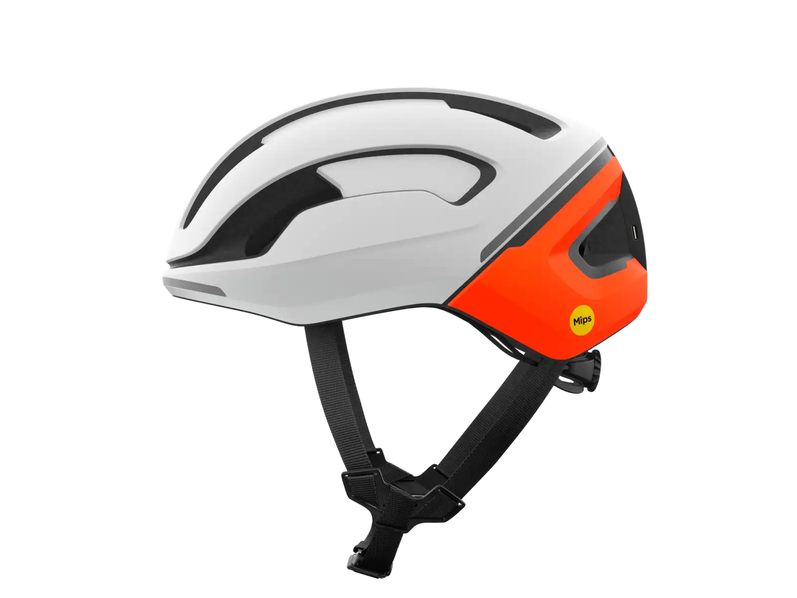 POC Omne Beacon MIPS silniční přilba Hydrogen White/Fluorescent Orange Matt