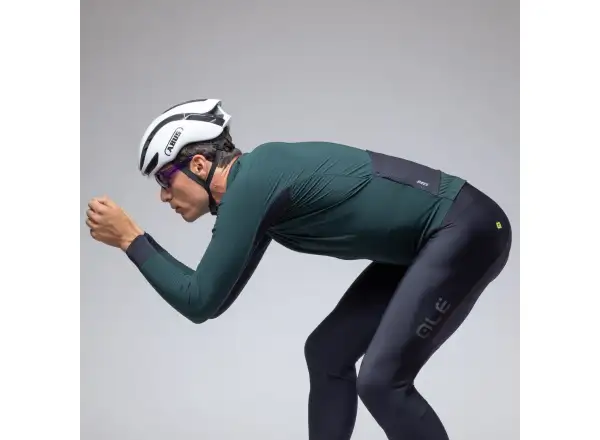Alé R-EV1 Thermo Shield pánská zimní cyklistická bunda Bottle Green