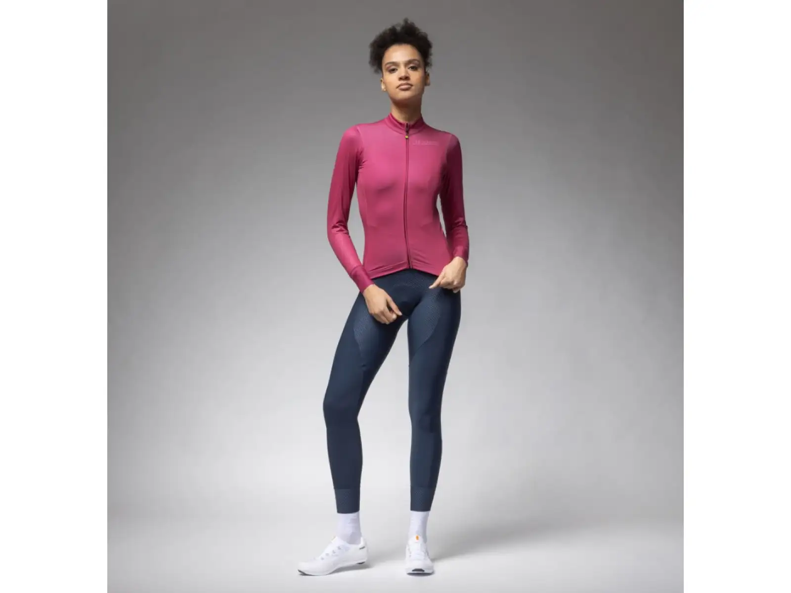 Alé PR-E Follow ME 2.0 dámský zateplený dres dlouhý rukáv Raspberry