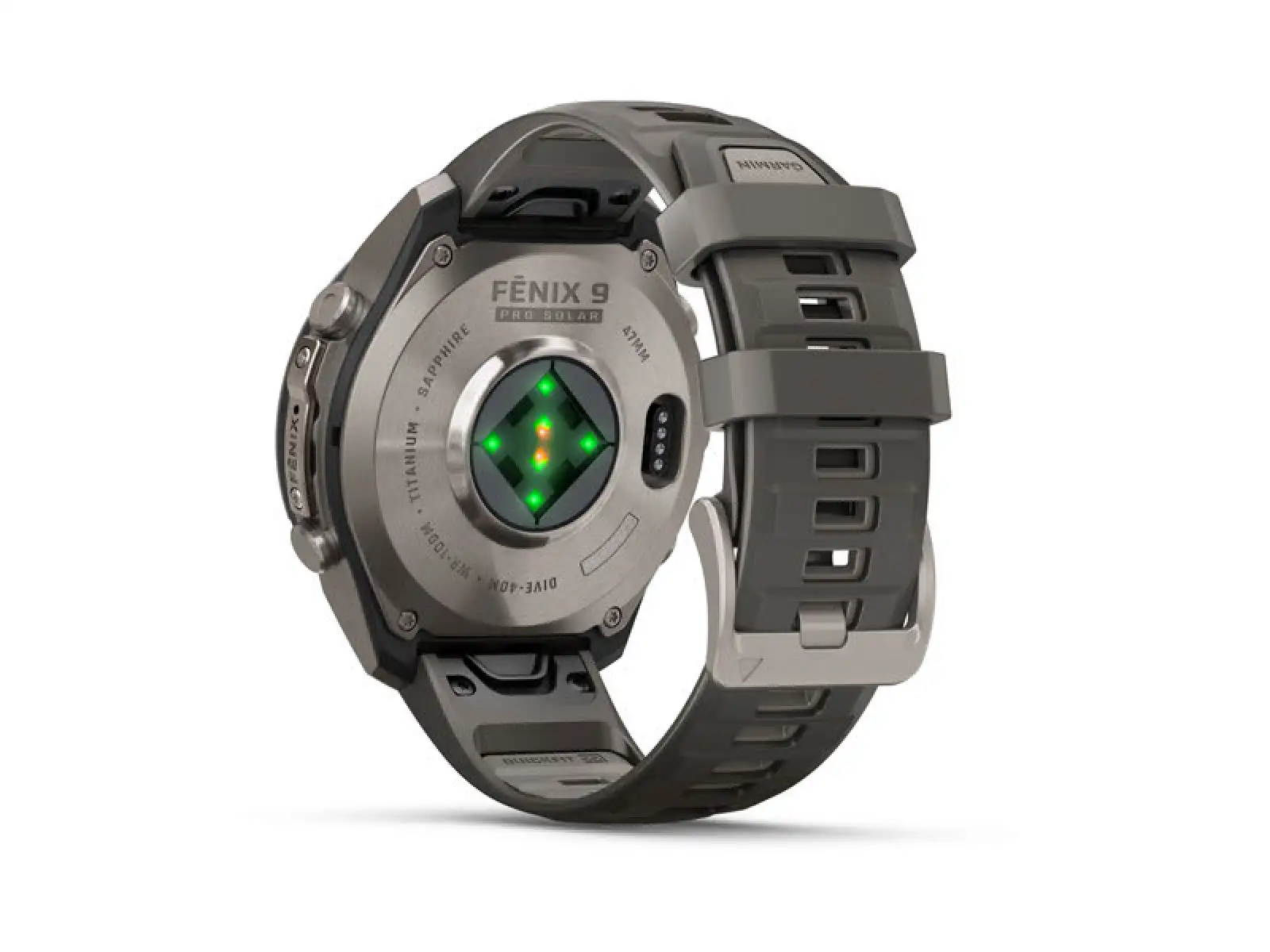Garmin Fénix 9 Pro inReach Solar 47 mm chytré hodinky Titanium Pebble Gray/Silver Gray