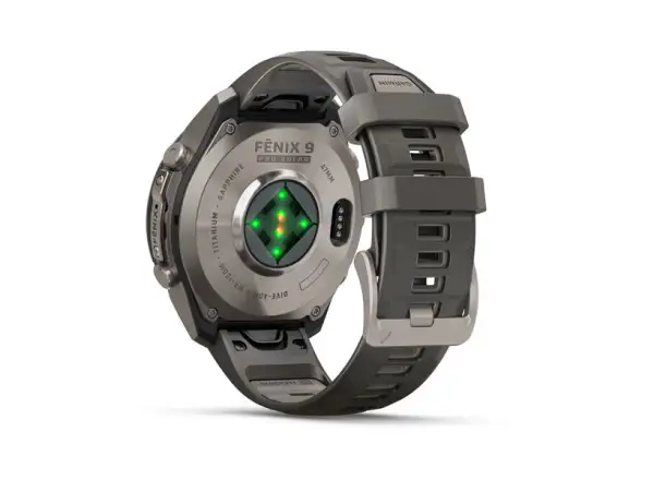 Garmin Fénix 9 Pro inReach Solar 47 mm chytré hodinky Titanium Pebble Gray/Silver Gray
