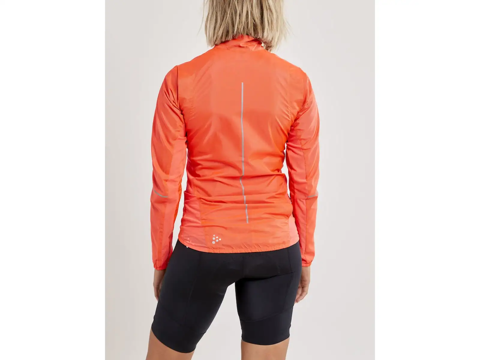 Craft ADV Essence Light Wind dámská cyklistická bunda oranžová