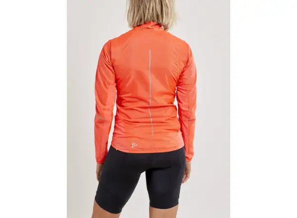 Craft ADV Essence Light Wind dámská cyklistická bunda oranžová