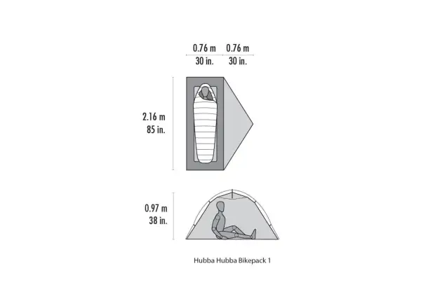 MSR Hubba Hubba Bikepack 1 osoba