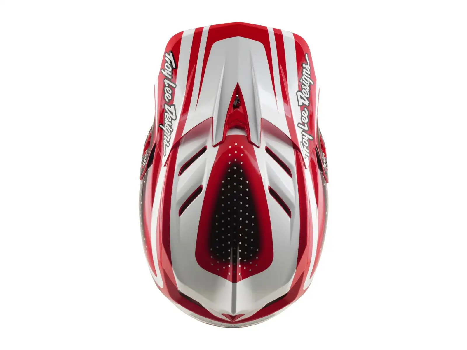 Troy Lee Designs D4 Polyacrylite MIPS přilba Line Fire/white