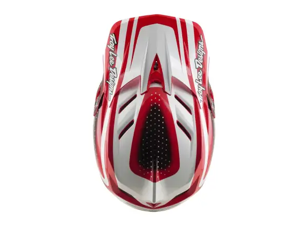 Troy Lee Designs D4 Polyacrylite MIPS přilba Line Fire/white