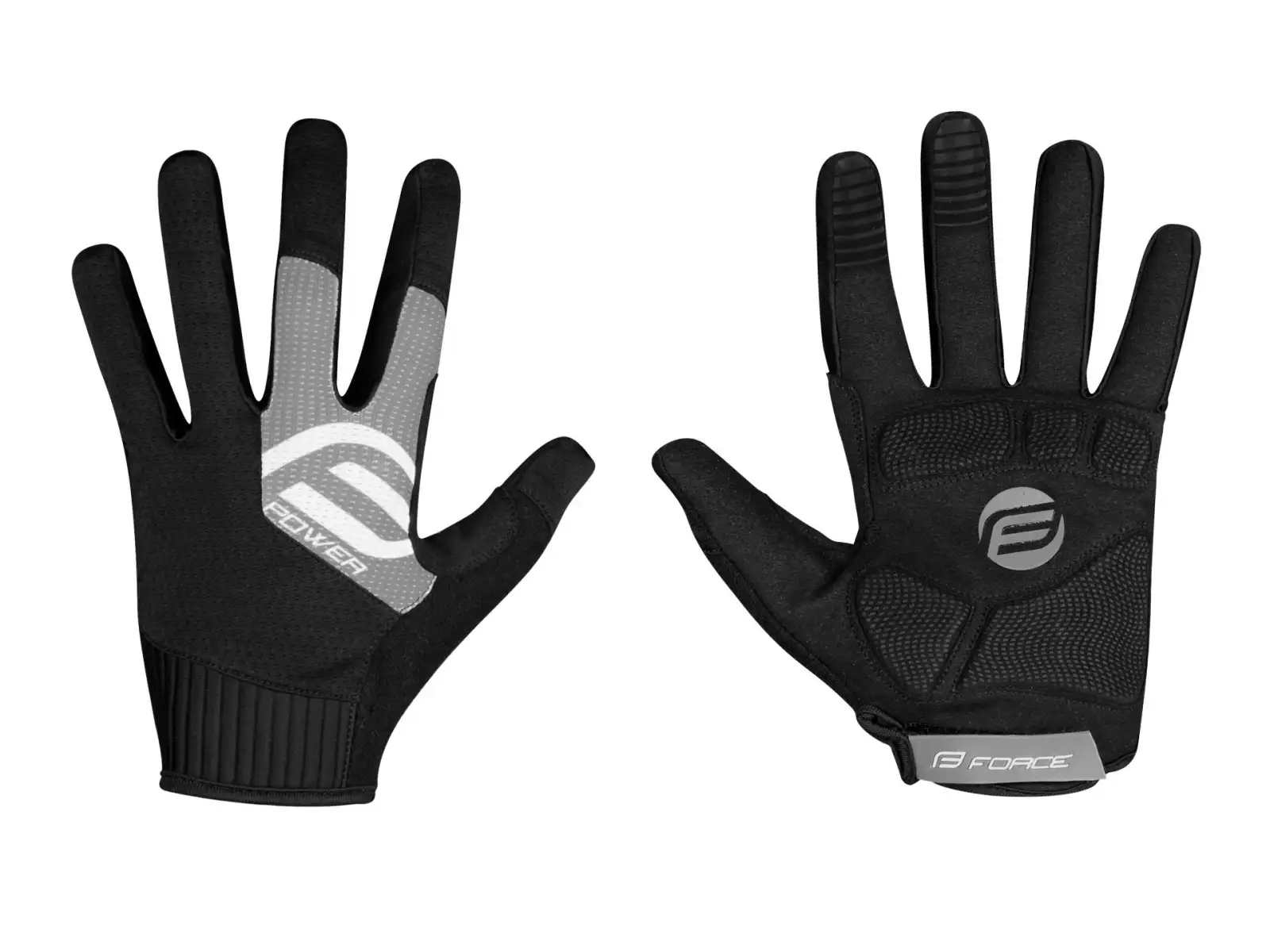 Force MTB Power rukavice černá/šedá