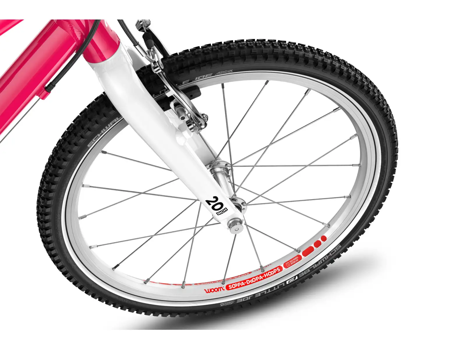 Woom GO 4 dětské kolo 20" Hot Pink
