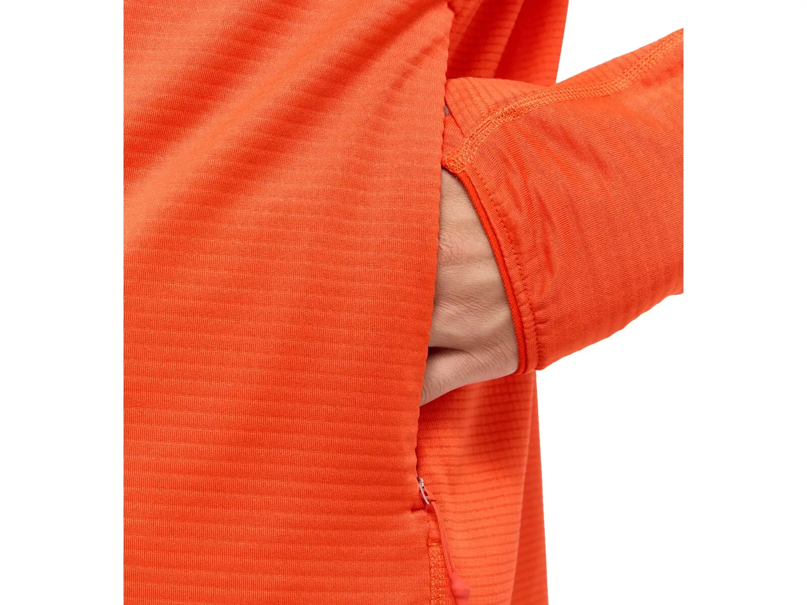 Haglöfs L.I.M Mid Multi Hood pánská mikina s kapucí červená
