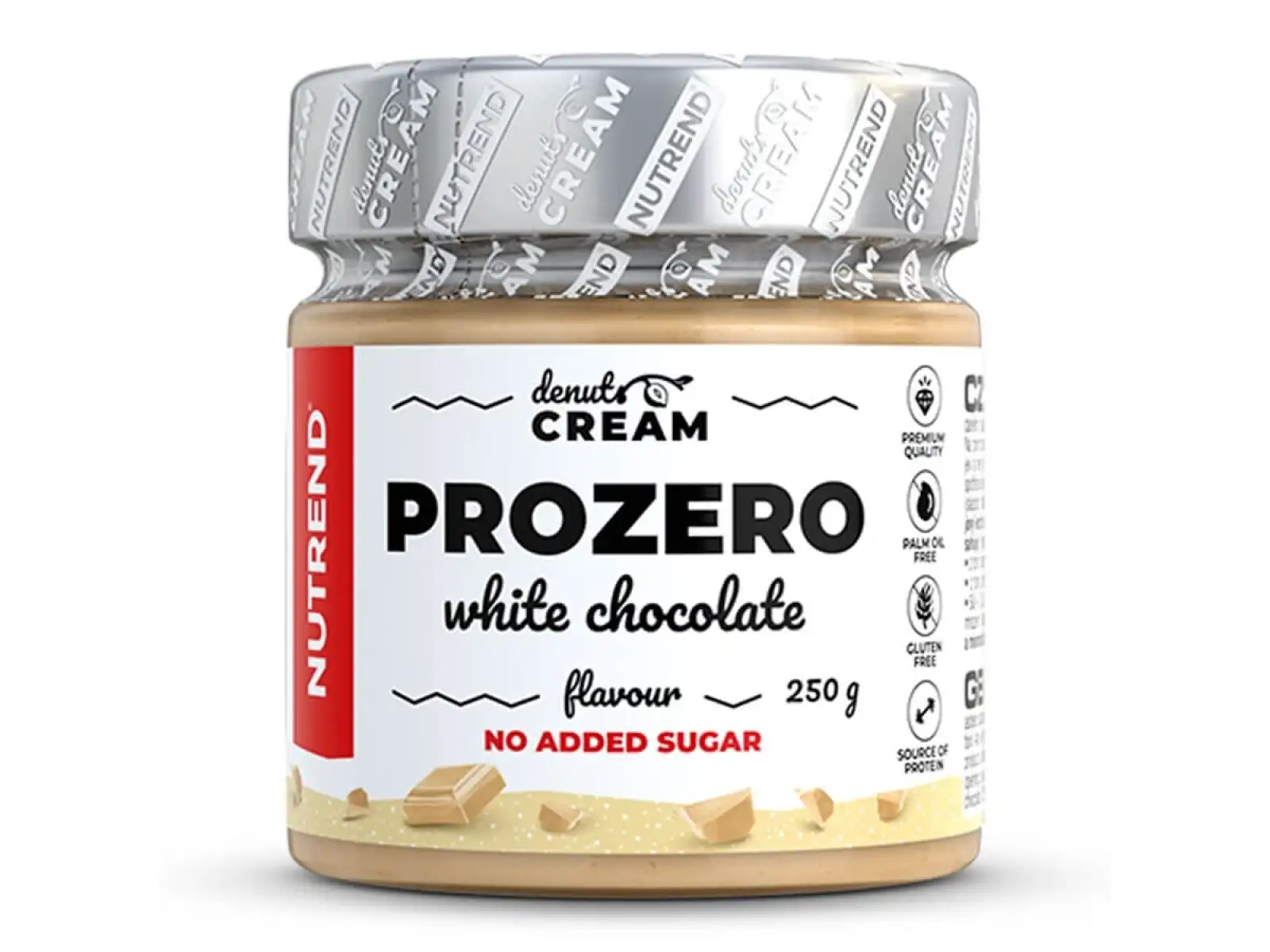 Nutrend Denuts Cream jemný ořechový krém 250 g prozero s bílou čokoládou