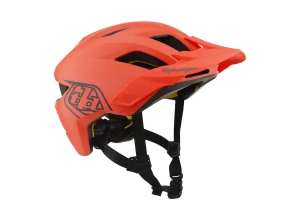 Troy Lee Designs Flowline Mips dětská přilba Point Coral/Charcoal