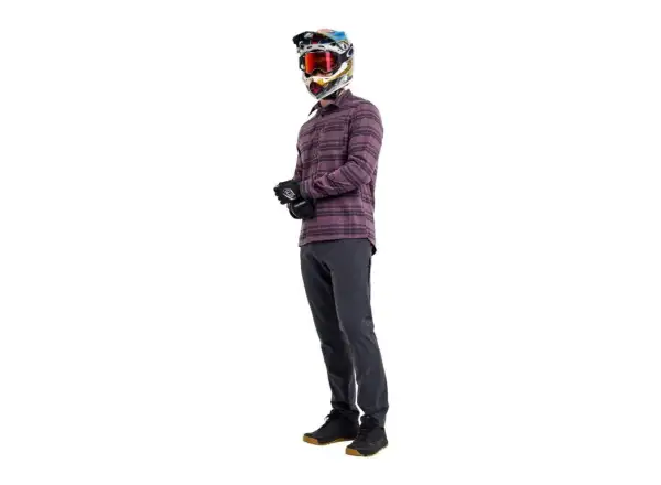 Troy Lee Designs Grind Flannel pánská košile Plaid Deep Purple