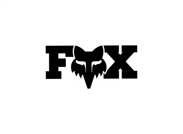 Fox Head X 3" samolepka Black