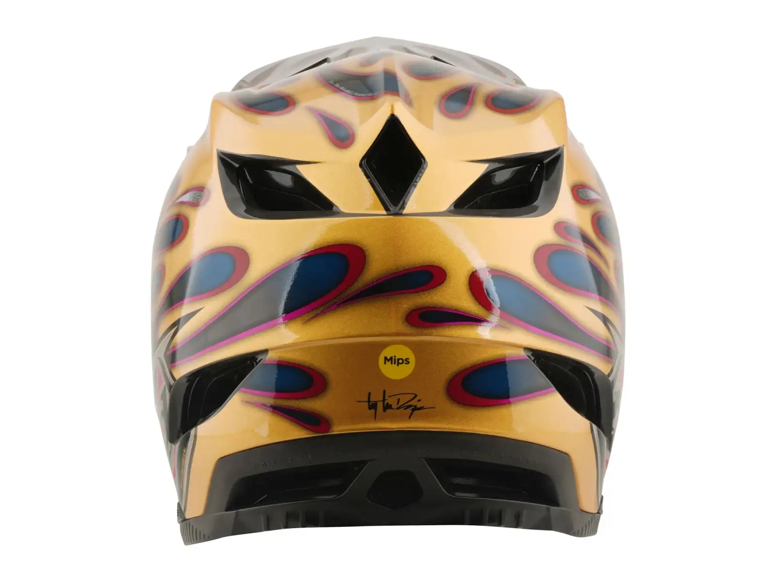 Troy Lee Designs D4 Carbon MIPS přilba Overspray Gold/Black