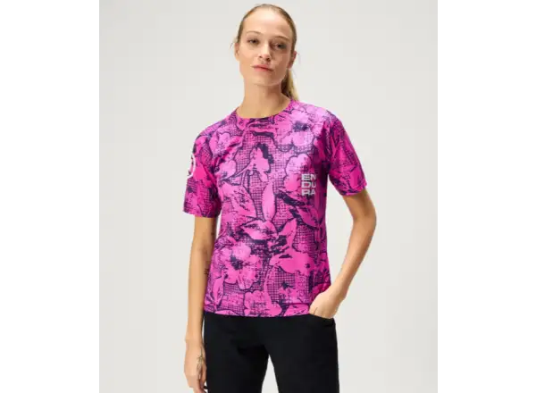 Endura LTD Grid Floral dámský dres krátký rukáv Pink Pop