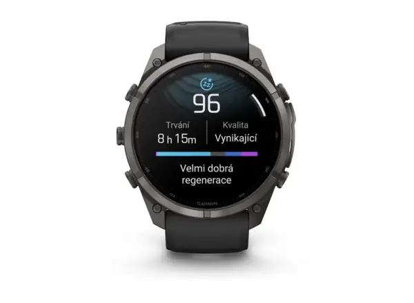 Garmin Fénix 9 Pro inReach 47 mm chytré hodinky Carbon gray DLC Titanium Black/Pebble gray