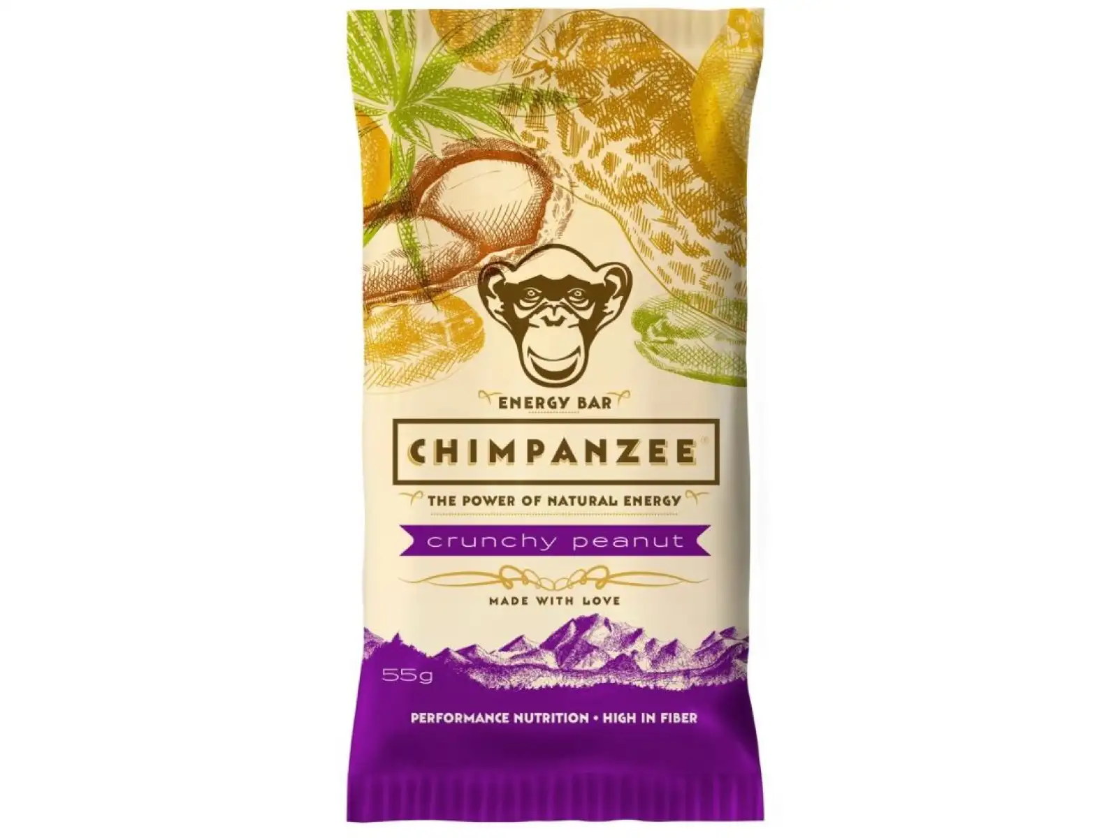 Chimpanzee Energy tyčinka Crunchy Peanut 55 g