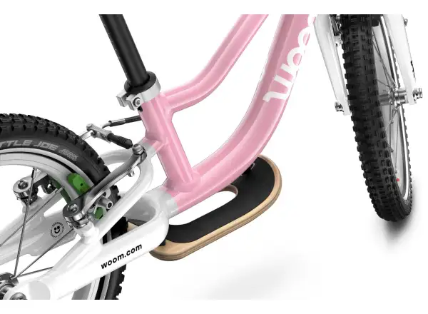 Woom GO 1 Plus dětské odrážedlo 14" barva Powder Pink