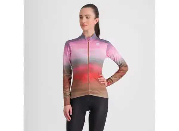 Sportful Flow Supergiara Thermal dámský dres dlouhý rukáv Cayenna Red/Pink