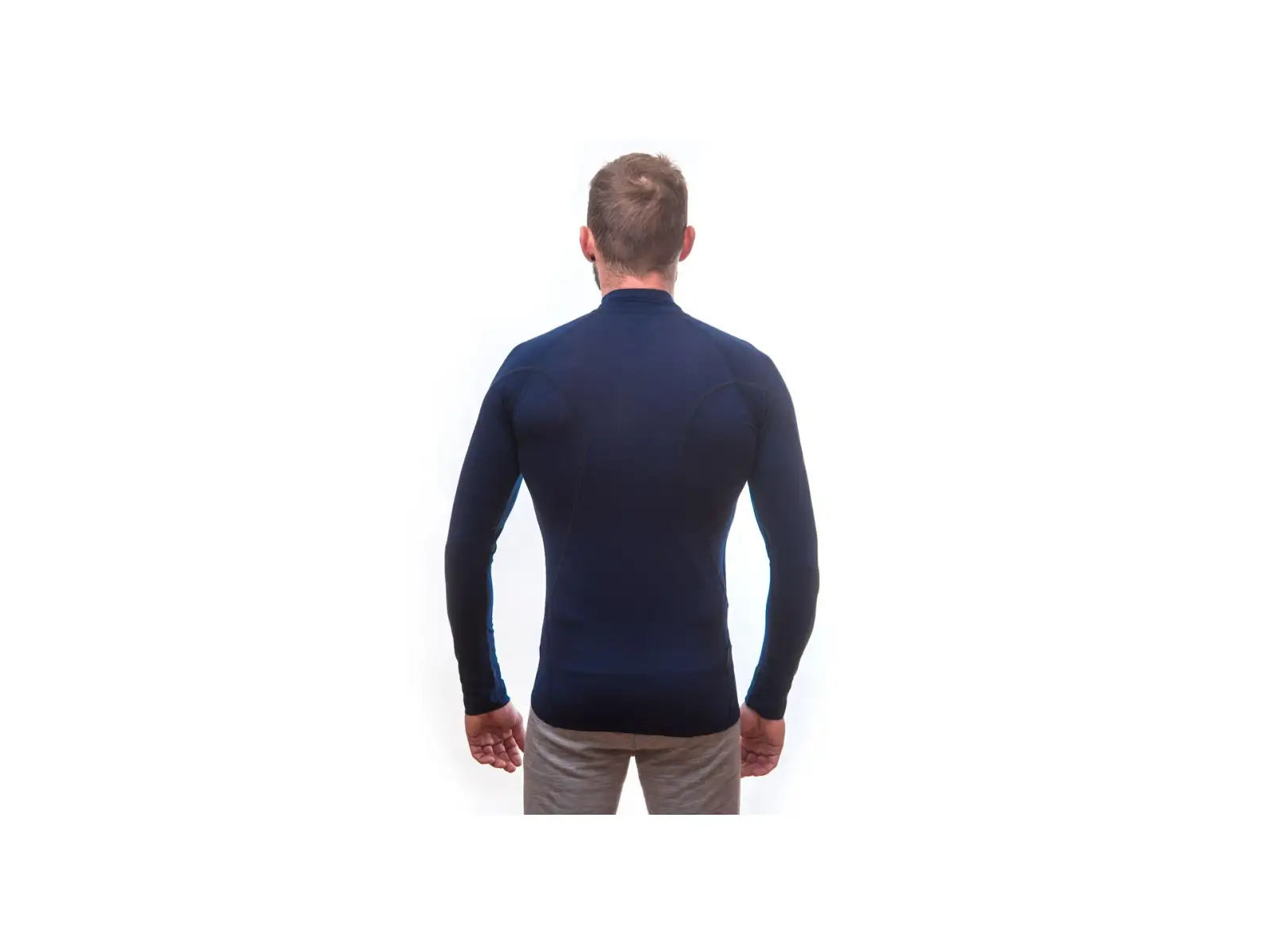 Sensor Merino Active pánské triko dlouhý rukáv Deep Blue