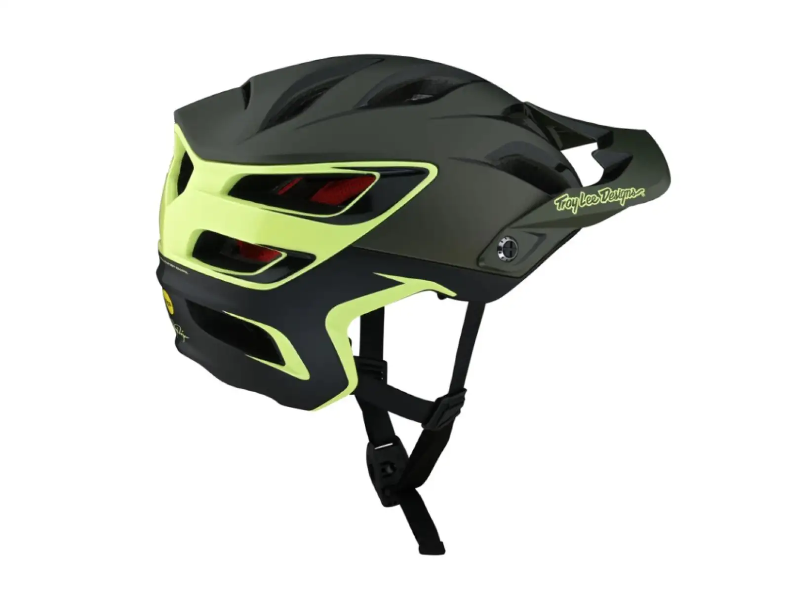 Troy Lee Designs A3 Mips přilba Uno Glass Green