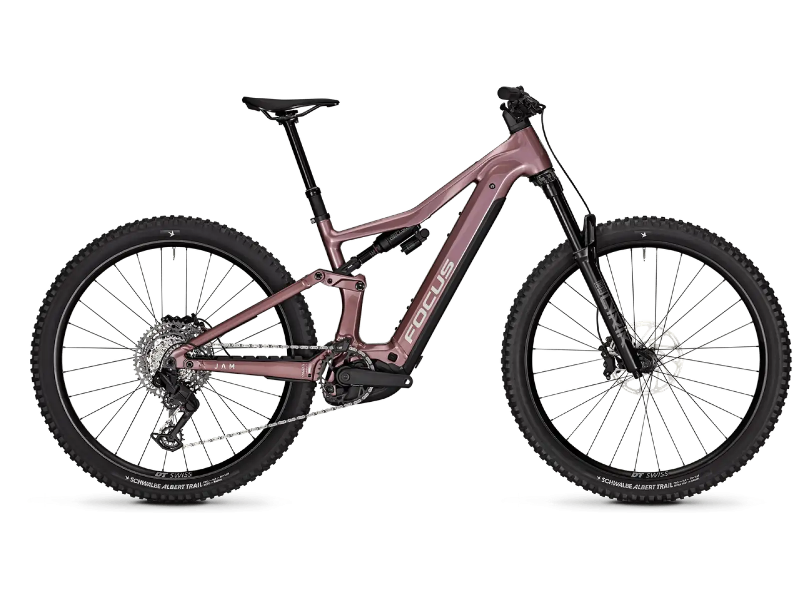 Focus JAM 8 600Wh celoodpružené elektrokolo Mauve / Darkmauve