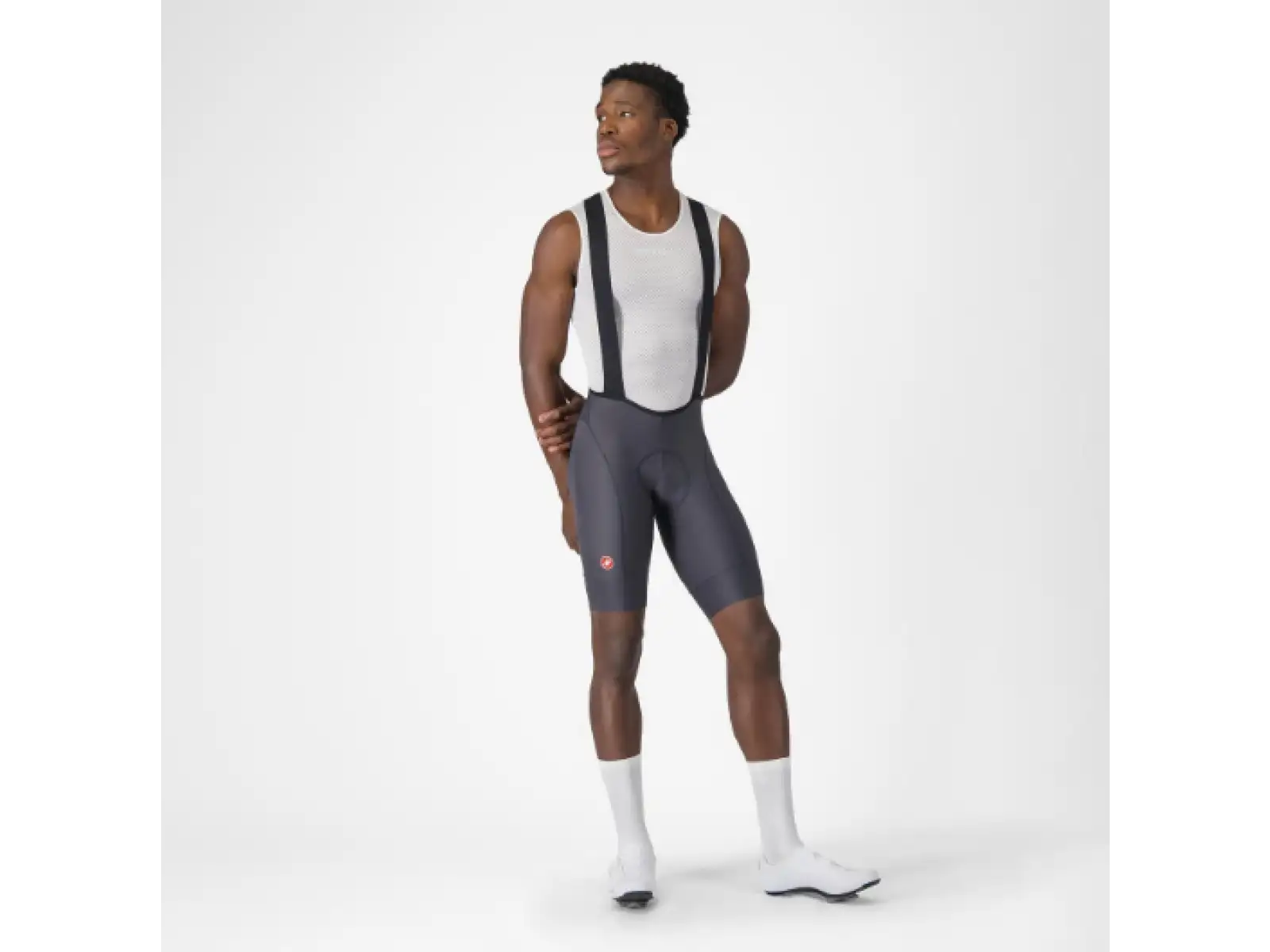 Castelli Competizione 2 pánské kalhoty s laclem Dark Gray