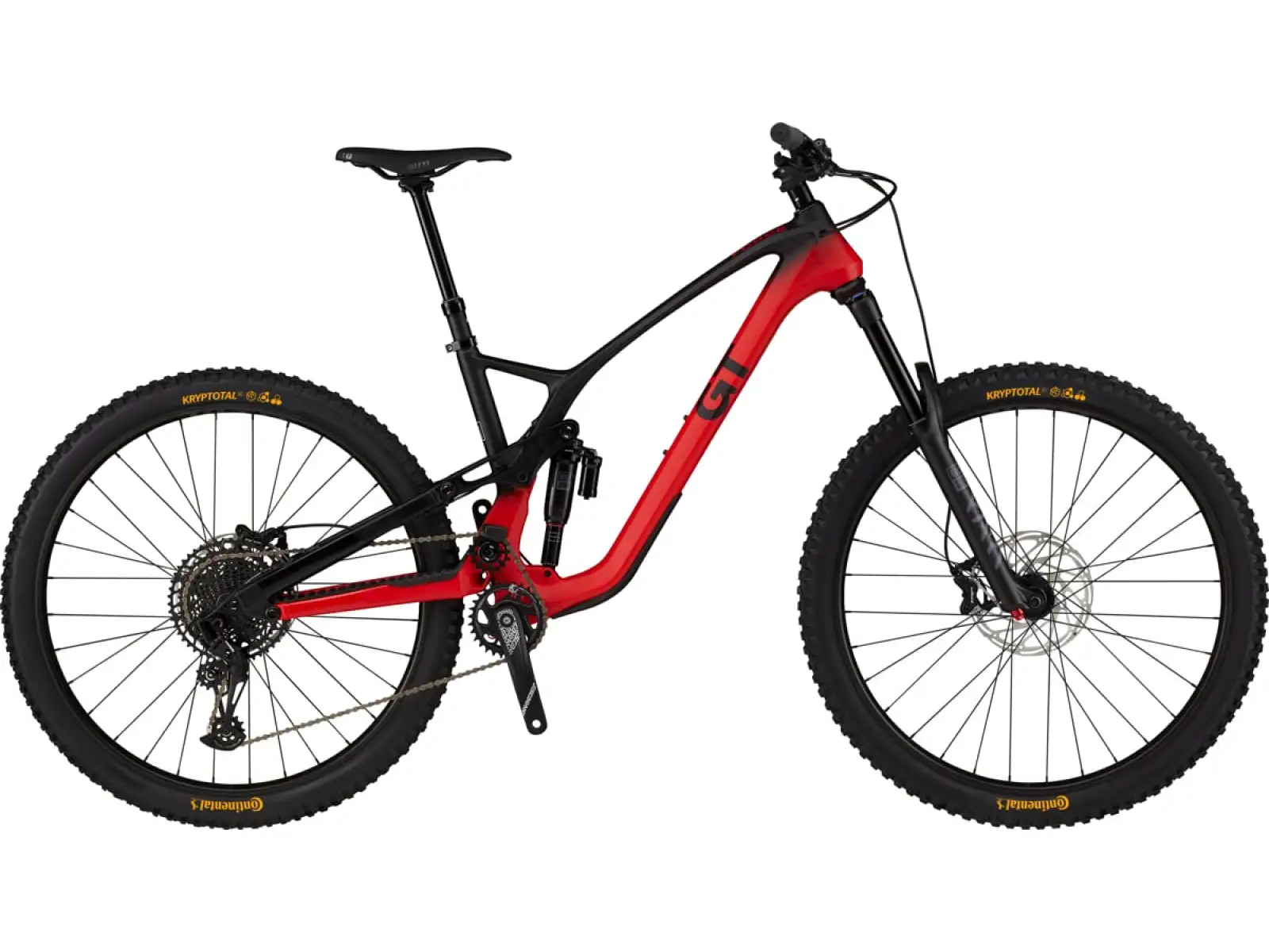 GT Force 29 Carbon Elite celoodpružené horské kolo Red