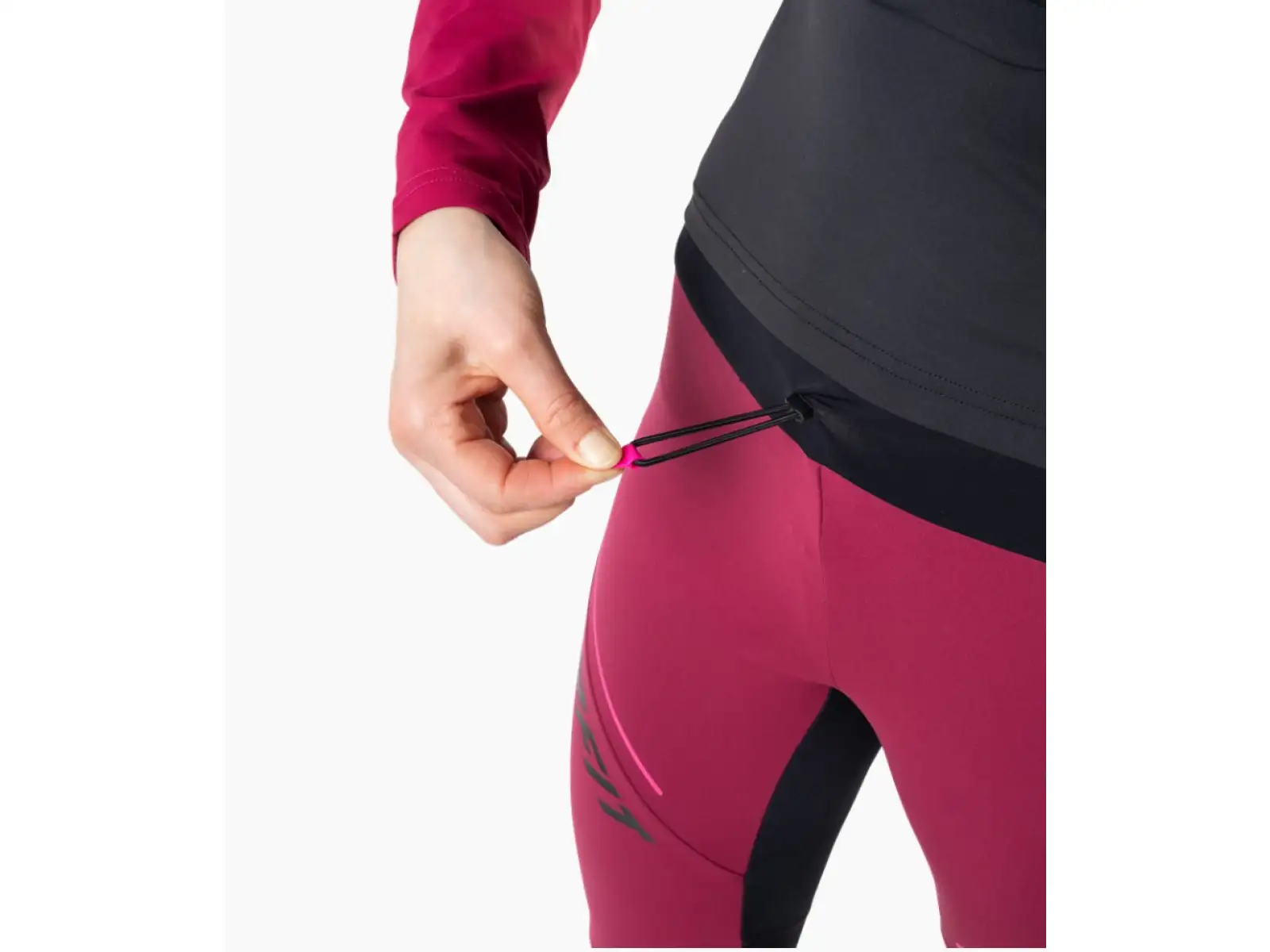 Dynafit Alpine Warm dámské zateplené legíny Black Out/Pink
