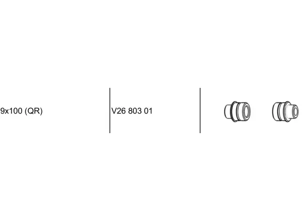 Mavic redukce přední osy z 12 mm na RÚ V2680301