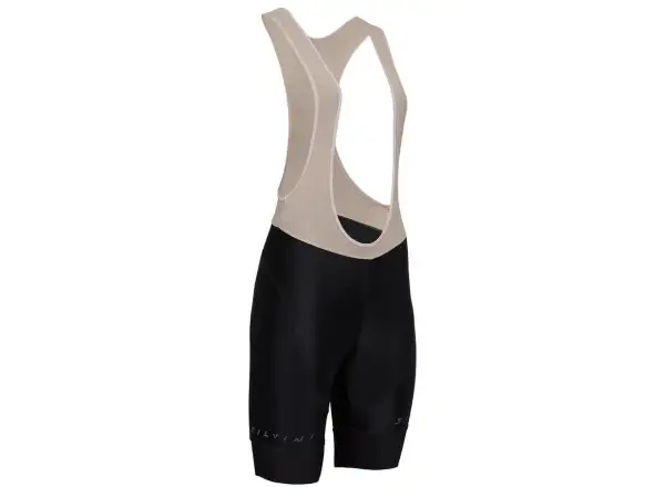 Silvini Suela Bib dámské kraťasy s laclem a vložkou Black/Cream