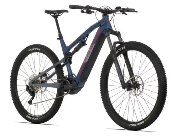 Rock Machine Blizzard INT e30-29 Matt Metalic Blue/Red celoodpružené elektrokolo