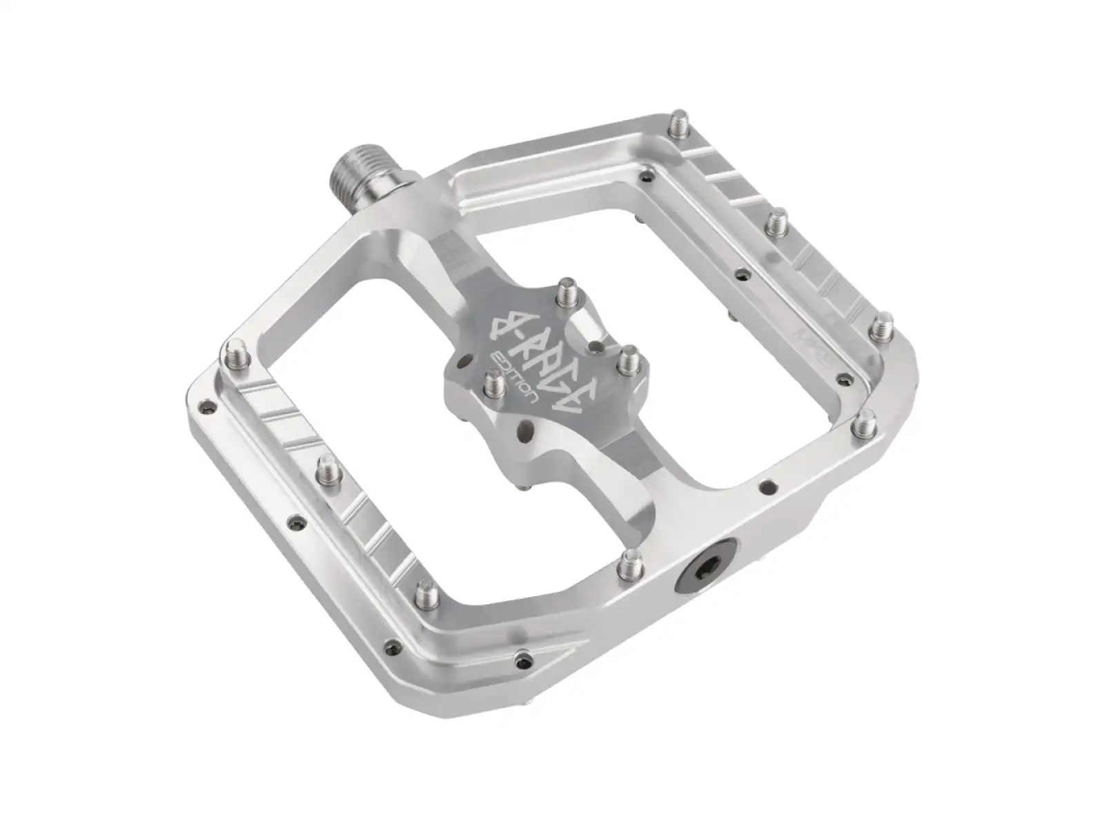 Burgtec Penthouse MK5 B-Rage Edition platformové pedály Rhodium Silver