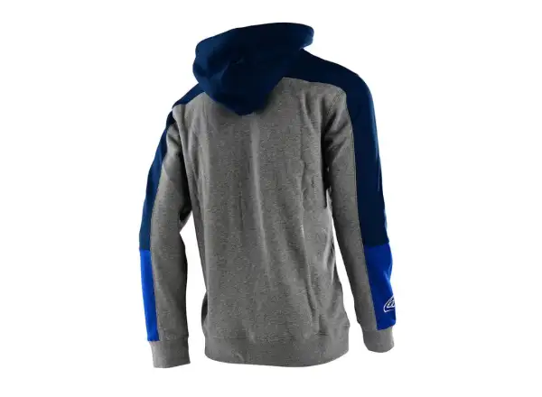 Troy Lee Designs Holeshot pánská mikina Heather Gray/Blue