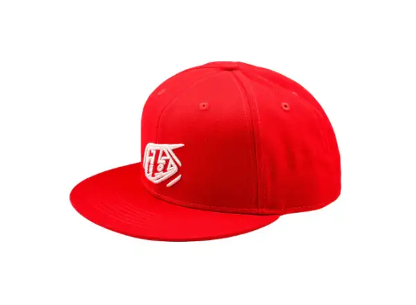 Troy Lee Designs Flat Bill Snapback kšiltovka Team Red