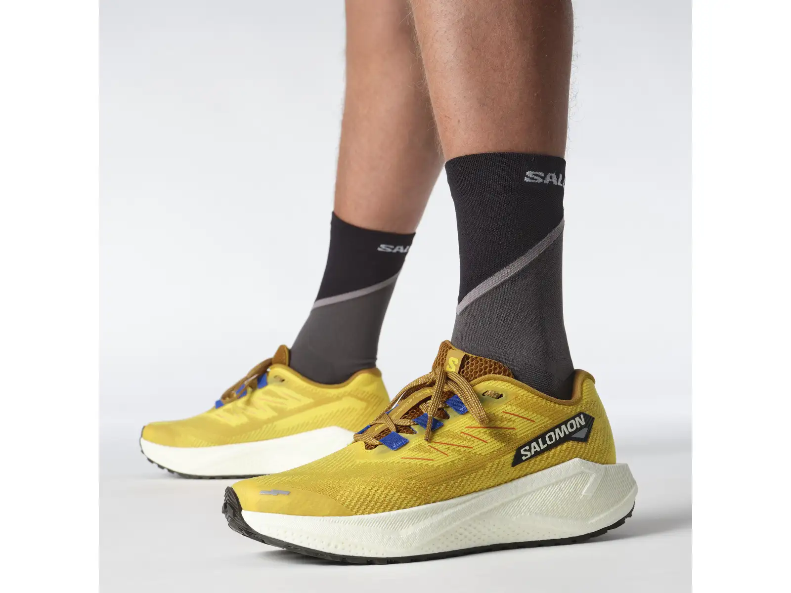 Salomon Aero Blaze 3 GRVL pánské běžecké boty Spicy Mustard