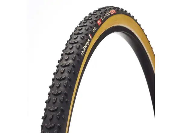 Challenge Grifo TLR Pro 28" cyklokrosový plášť Black/Tan